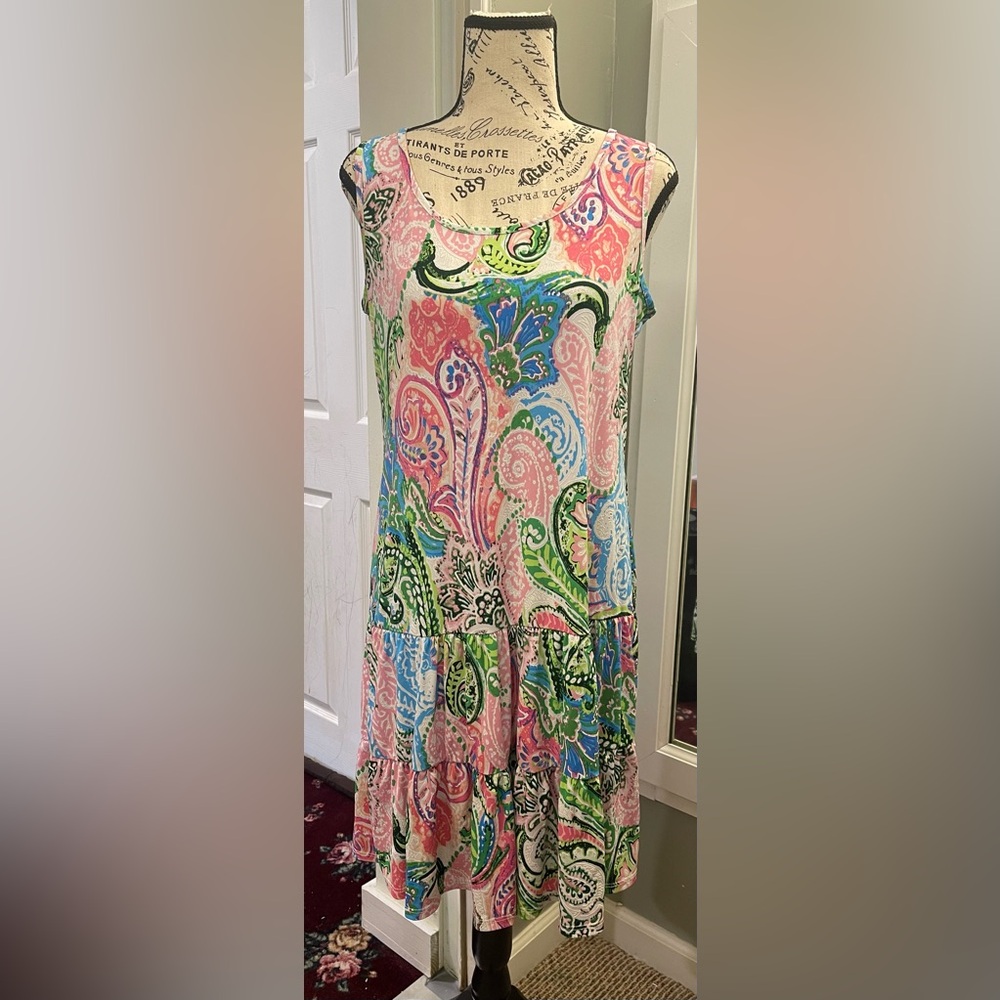 Colorful Paisley Print Women's Dress
